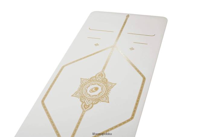 Liforme białe złoto magiczna mata podróżna maty do jogi ZRB00R46 - Image 5