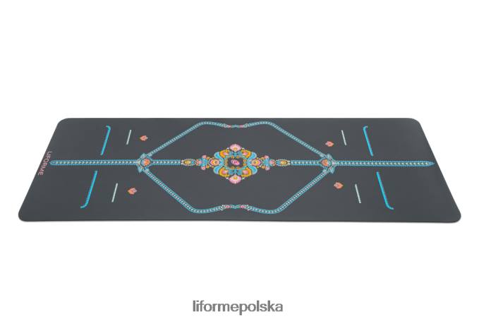 Liforme szary/kwiatowy Uważna podróżna mata do jogi w ogrodzie maty do jogi ZRB00R48 - Image 5