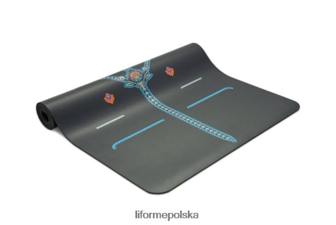 Liforme szary/kwiatowy Uważna podróżna mata do jogi w ogrodzie maty do jogi ZRB00R48 - Image 6