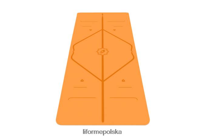 Liforme żywy pomarańcz Klasyczna mata do jogi dla dzieci maty do jogi ZRB00R77 - Image 1
