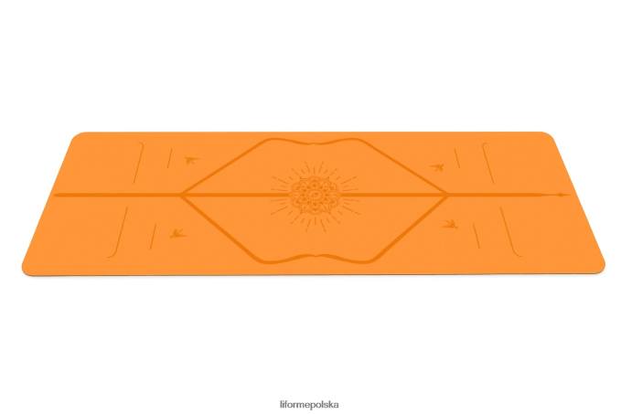 Liforme żywy pomarańcz mata podróżna szczęścia maty do jogi ZRB00R57 - Image 2