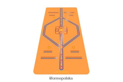 Liforme żywy pomarańcz zabawna mata do jogi dla dzieci maty do jogi ZRB00R69